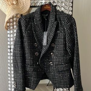 Rachel Zoe Black and White Blazer